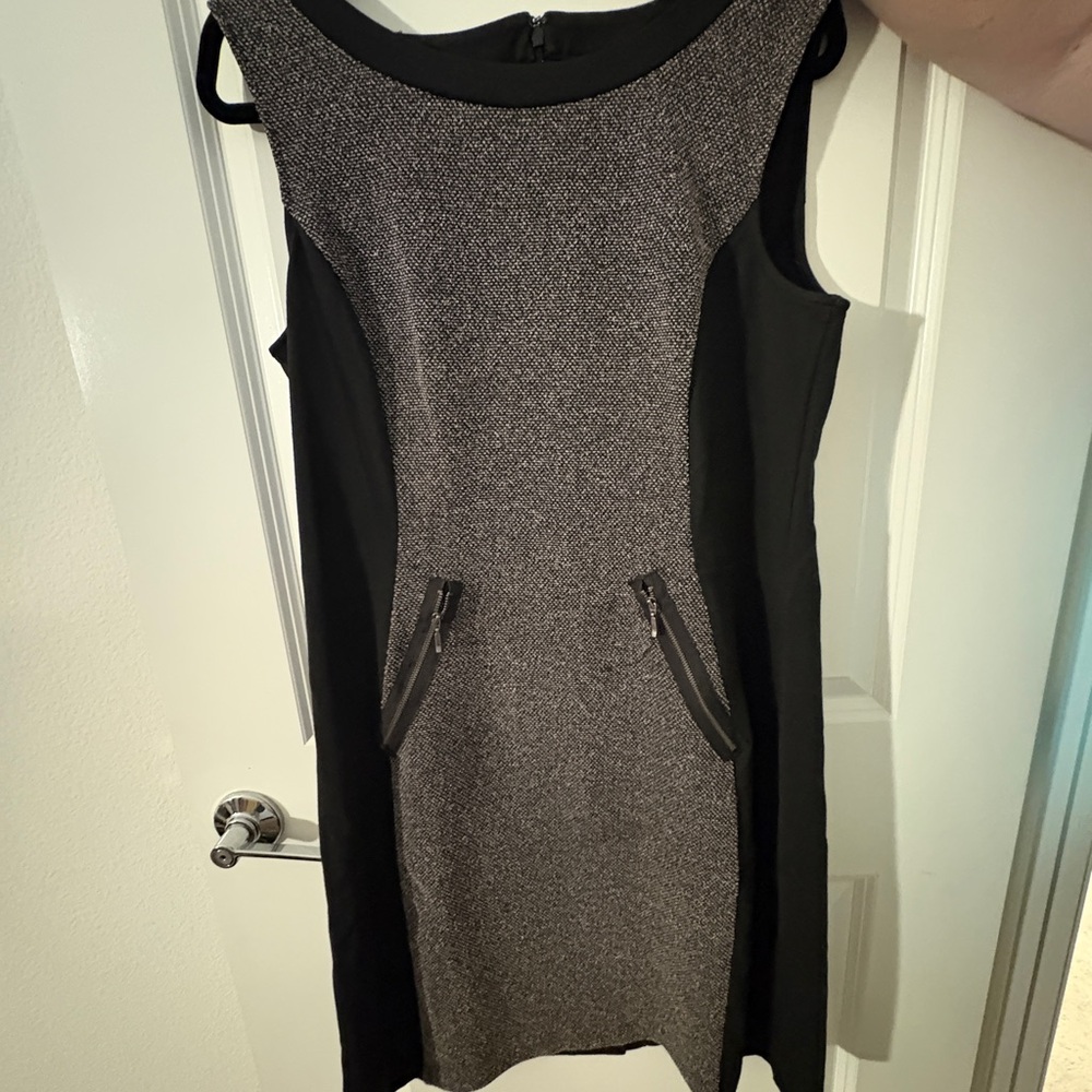 Apt. 9 Black and Gray Mini Dress